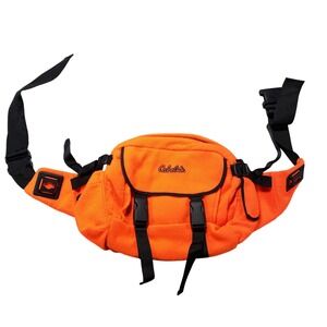 Cabela's Waist Pack Blaze Orange Fleece Hunting Belt Bag One Size Mens Outdoor